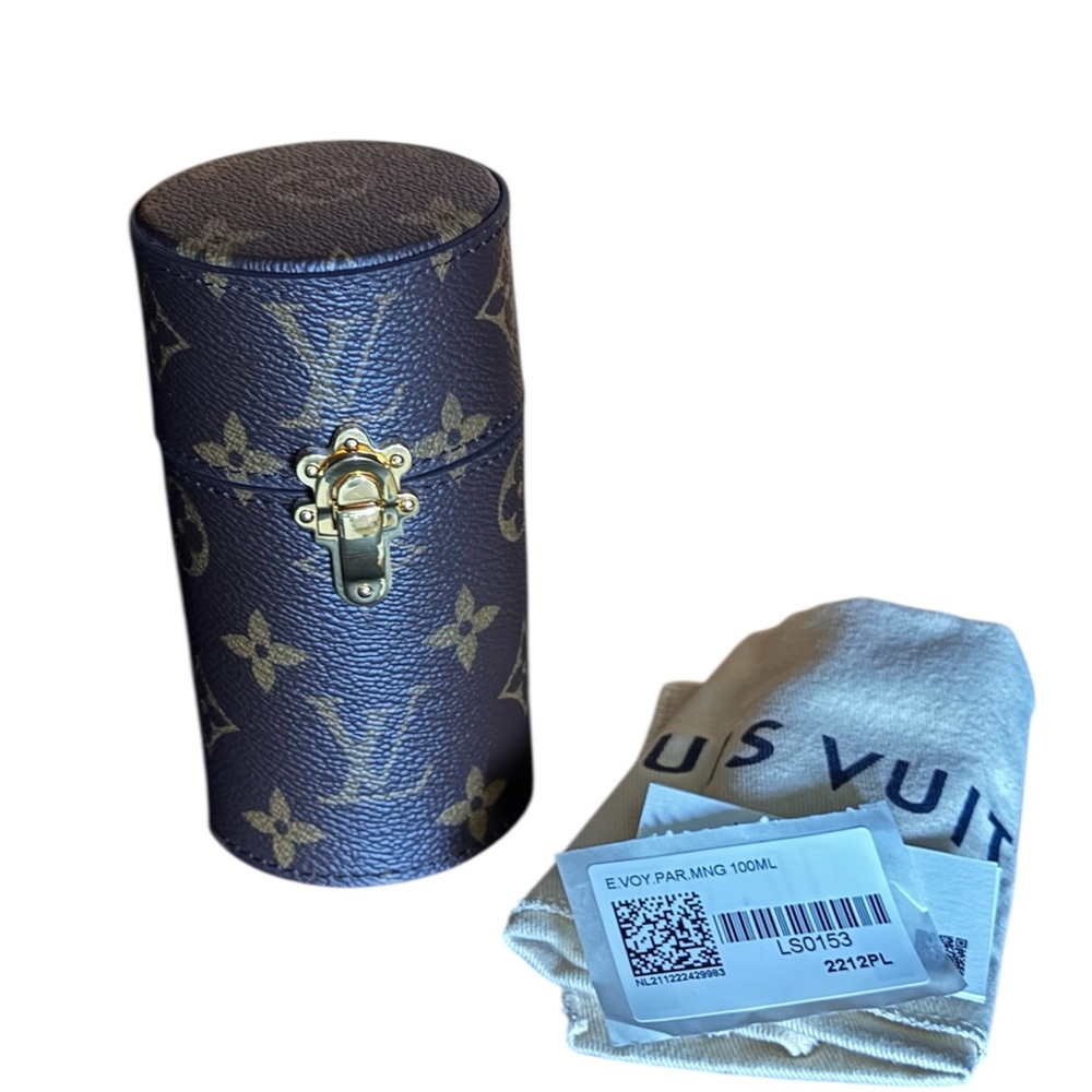 NEW Louis Vuitton Monogram 100ml fragrance travel case - full set